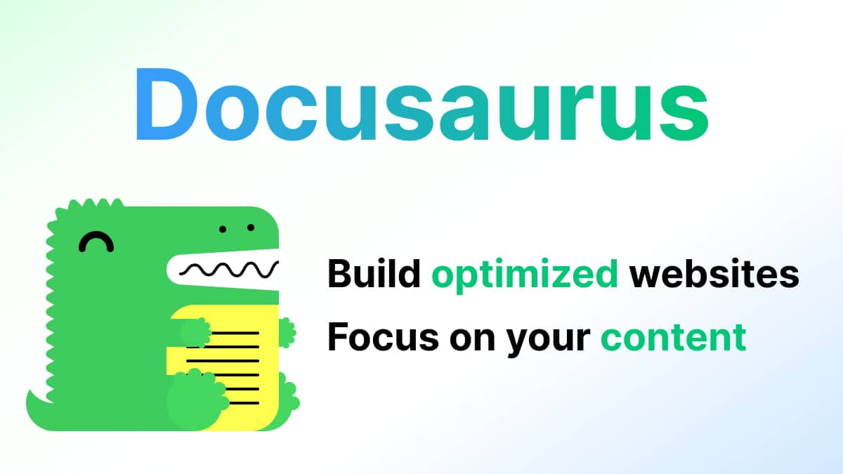 build with docusaurus
